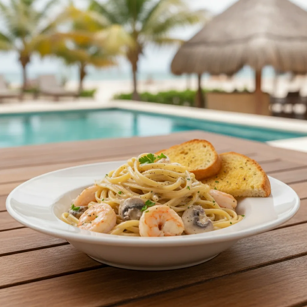 Linguini con Camarones